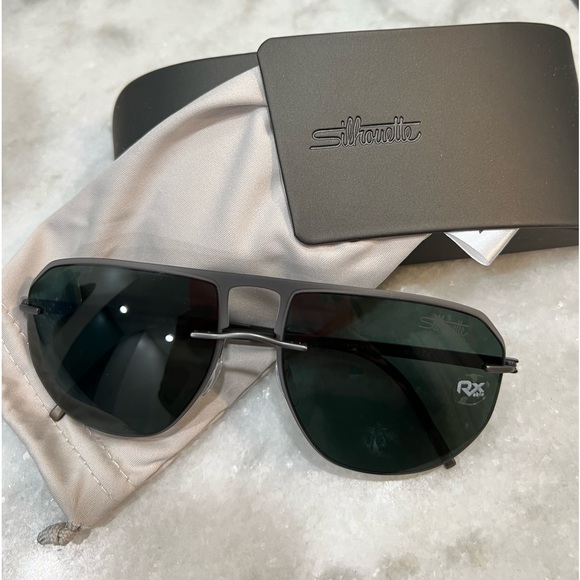 New Silhouette sunglasses. Gunmetal grey frame. Super light! - Picture 2 of 4
